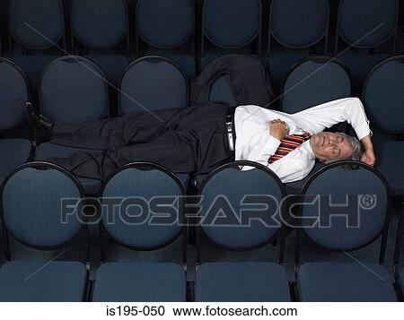 Stock Image - Sleeping businessman. Fotosearch