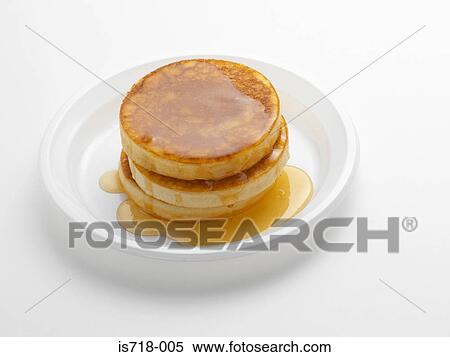 Pancakes with maple syrup View Large Photo Image Stock Photography - Pancakes with maple syrup. Fotosearch