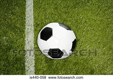 Football on pitch View Large Photo Image Stock Photo - Football on pitch. Fotosearch