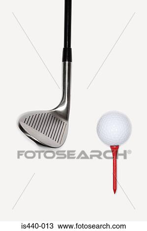 Golf club with golf ball on a tee View Large Photo Image Stock Image - Golf club with golf ball on a tee. Fotosearch