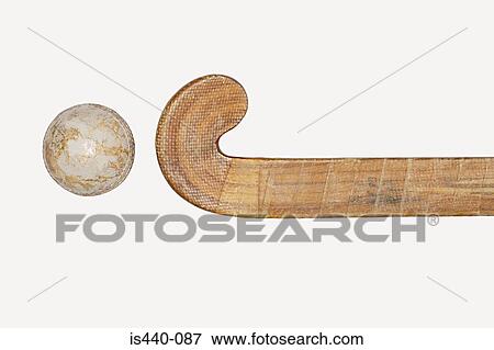 Hockey stick and ball View Large Photo Image Stock Photo - Hockey stick and ball. Fotosearch