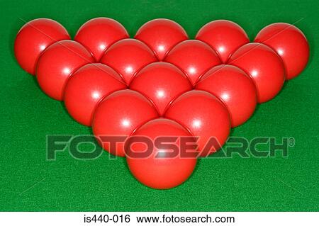 Red snooker balls Stock Photograph | is440-016 | Fotosearch