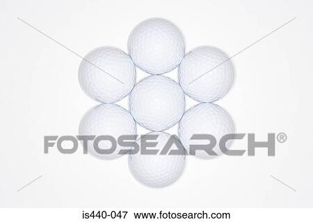 Seven golf balls View Large Photo Image Stock Photo - Seven golf balls. Fotosearch