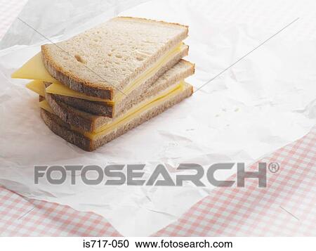 Stock Image - Cheese sandwich. Fotosearch