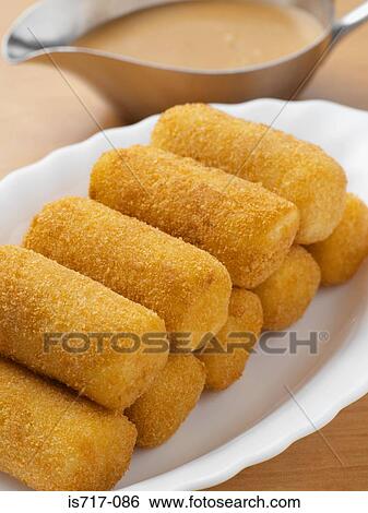 Croquettes View Large Photo Image Stock Photograph - Croquettes. Fotosearch