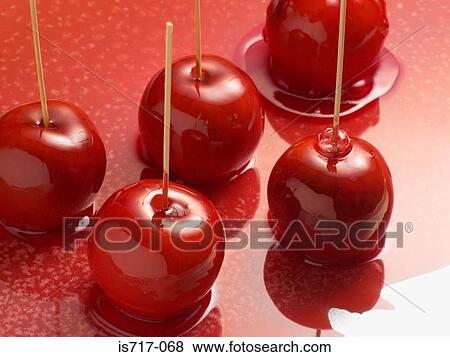 Toffee apples View Large Photo Image Stock Photo - Toffee apples. Fotosearch