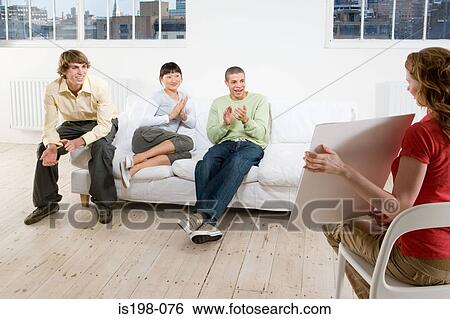 Woman giving a presentation View Large Photo Image Stock Photograph - Woman giving a presentation. Fotosearch