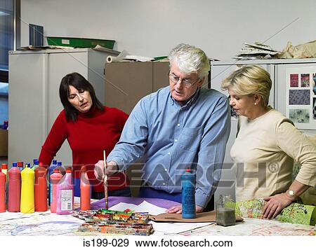 Evening art class View Large Photo Image Stock Photo - Evening art class. Fotosearch