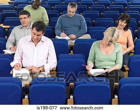 Mature students in a lecture View Large Photo Image Stock Photo - Mature students in a lecture. Fotosearch