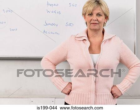 Picture - Portrait of a teacher. Fotosearch