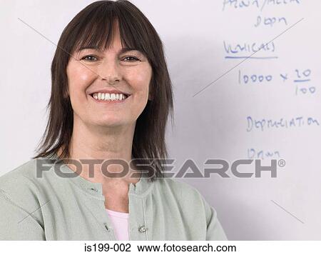 Stock Image - Portrait of a teacher. Fotosearch