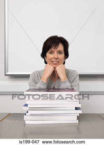 Stock Photo - Portrait of a teacher. Fotosearch