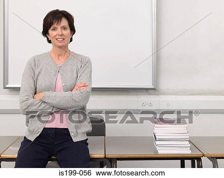 Portrait of a teacher View Large Photo Image Stock Photograph - Portrait of a teacher. Fotosearch