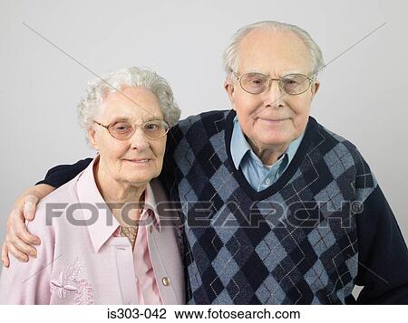 Stock Image - Senior couple. Fotosearch