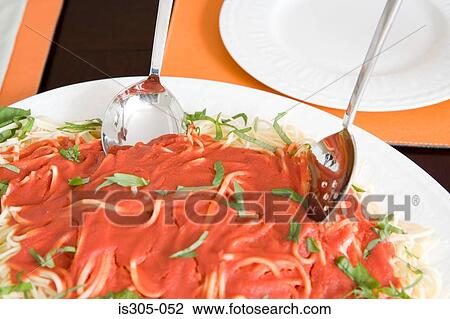 Plate of spaghetti and sauce View Large Photo Image Stock Image - Plate of spaghetti and sauce. Fotosearch