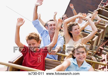 Family on a rollercoaster View Large Photo Image Stock Image - Family on a rollercoaster. Fotosearch