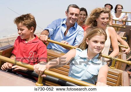 Family on a rollercoaster View Large Photo Image Stock Image - Family on a rollercoaster. Fotosearch