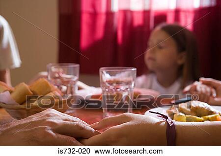 Family saying grace View Large Photo Image Stock Image - Family saying grace. Fotosearch
