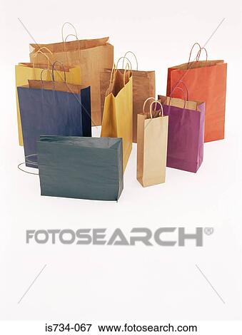 Shopping bags View Large Photo Image Stock Photo - Shopping bags. Fotosearch