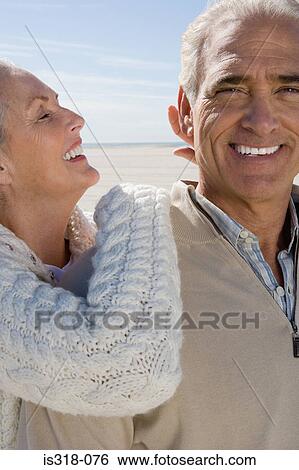 Senior couple on beach View Large Photo Image Stock Photograph - Senior couple on beach. Fotosearch