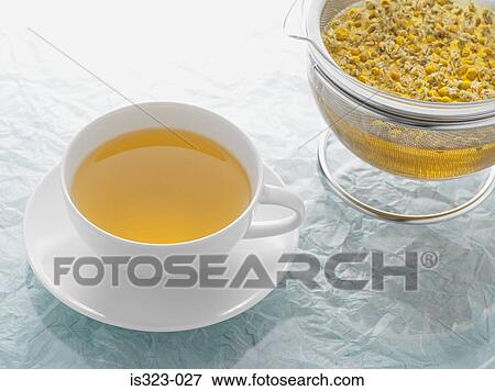 Chamomile tea View Large Photo Image Stock Photo - Chamomile tea. Fotosearch