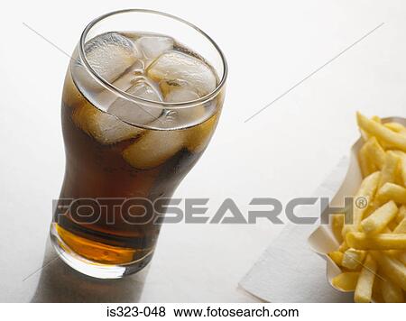 Cola and french fries View Large Photo Image Stock Photo - Cola and french fries. Fotosearch