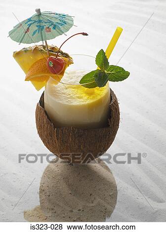 Pina colada View Large Photo Image Stock Photo - Pina colada. Fotosearch