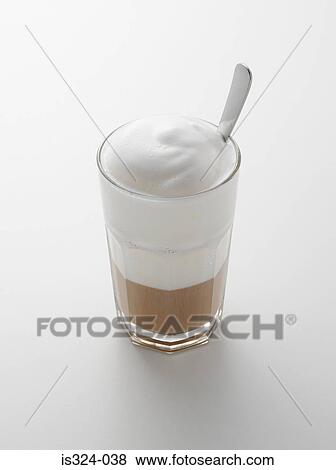Latte macchiato View Large Photo Image Stock Photo - Latte macchiato. Fotosearch