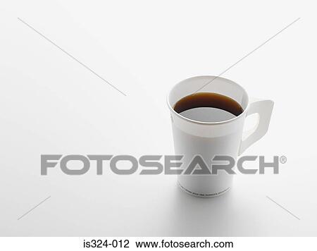 Stock Image - Paper cup of black coffee. Fotosearch