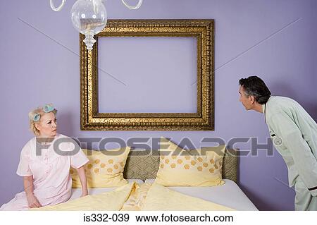 Senior couple arguing in bedroom View Large Photo Image Stock Photo - Senior couple arguing in bedroom. Fotosearch