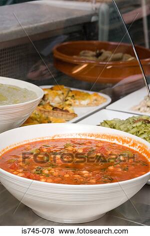 Stock Photo - Food in a delicatessen. Fotosearch