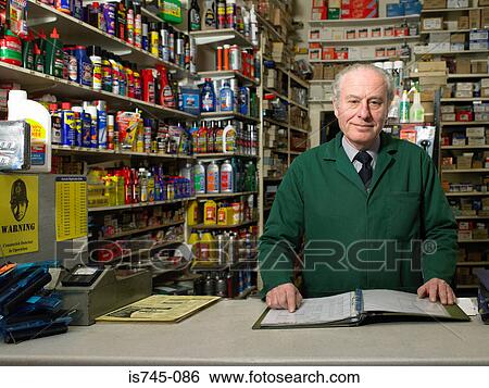 Stock Photograph - Hardware store owner. Fotosearch