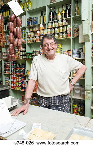 Stock Photograph - Italian deli. Fotosearch