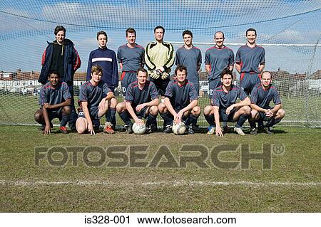 Stock Image - Football team. Fotosearch