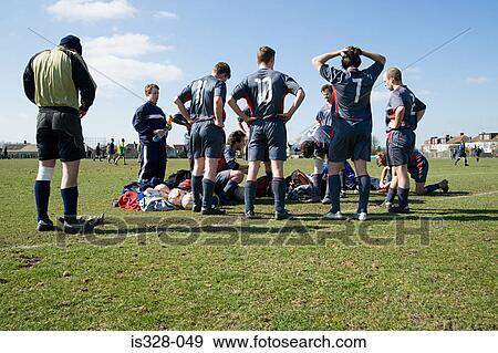 Footballers warming up View Large Photo Image Stock Photo - Footballers warming up. Fotosearch
