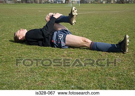 Injured footballer View Large Photo Image Stock Photo - Injured footballer. Fotosearch