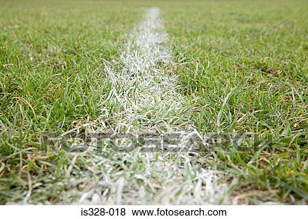 Stock Photo - Line of a football pitch. Fotosearch