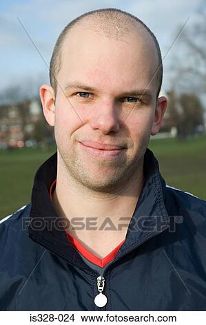 Picture - Portrait of a footballer. Fotosearch