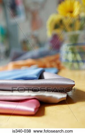 Stock Photo - Fabric on a table. Fotosearch