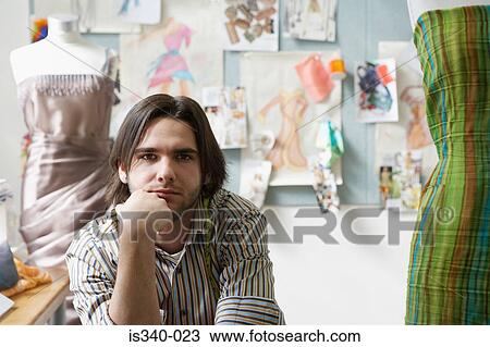 Stock Image - Fashion designer. Fotosearch