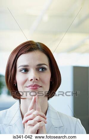 Businesswoman thinking View Large Photo Image Stock Image - Businesswoman thinking. Fotosearch