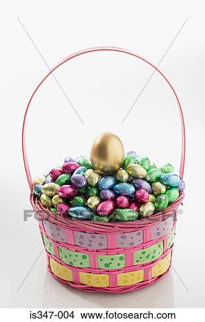 Picture - Basket of eggs. Fotosearch