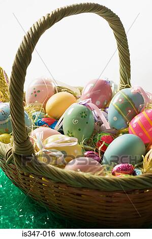 Basket of eggs View Large Photo Image Stock Photograph - Basket of eggs. Fotosearch