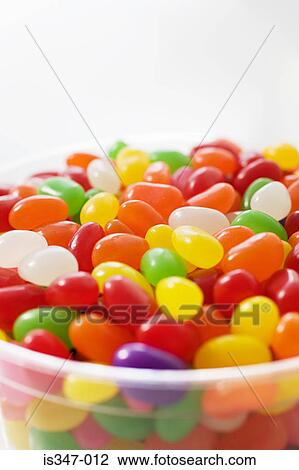 Stock Image - Jellybeans in a bowl. Fotosearch
