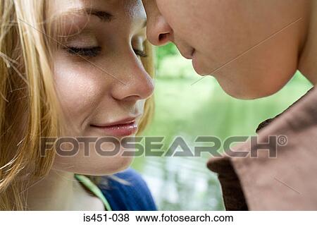 Stock Photo - Romantic teenage couple. Fotosearch