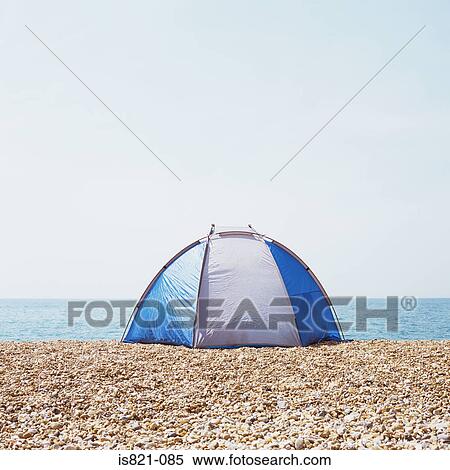 Tent on a beach View Large Photo Image Stock Photography - Tent on a beach. Fotosearch