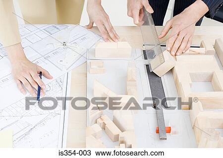 Architects with fashion model View Large Photo Image Stock Image - Architects with fashion model. Fotosearch