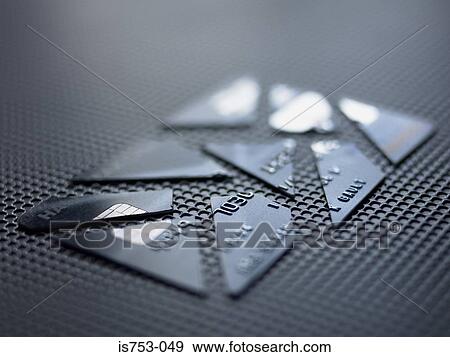 Cut up credit card View Large Photo Image Stock Photo - Cut up credit card. Fotosearch