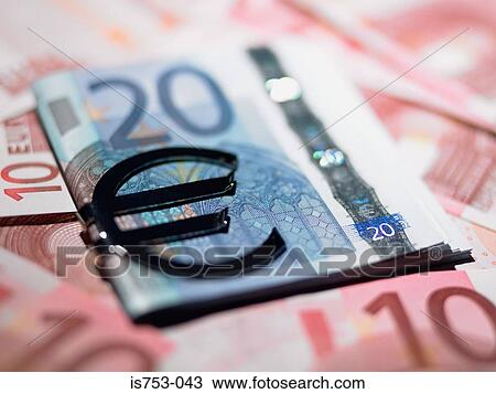 Euros in a money clip View Large Photo Image Stock Image - Euros in a money clip. Fotosearch