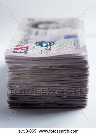 Pile of twenty pound notes View Large Photo Image Stock Photo - Pile of twenty pound notes. Fotosearch